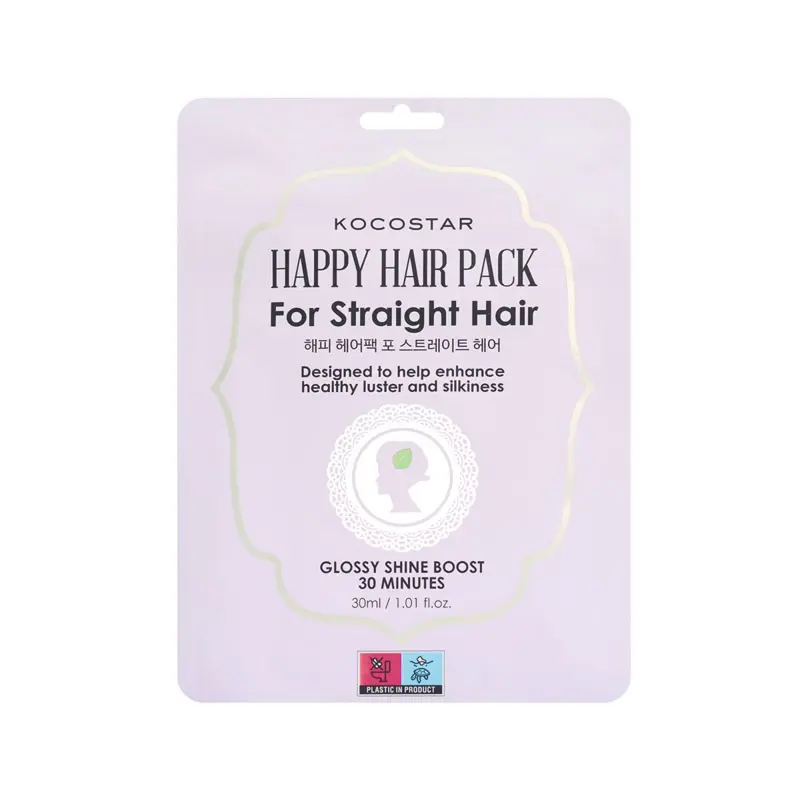Kocostar Happy Hair Pack for Straight Hair, Τόνωση και λάμψη για τα ίσια μαλλιά, 1 τεμάχιο