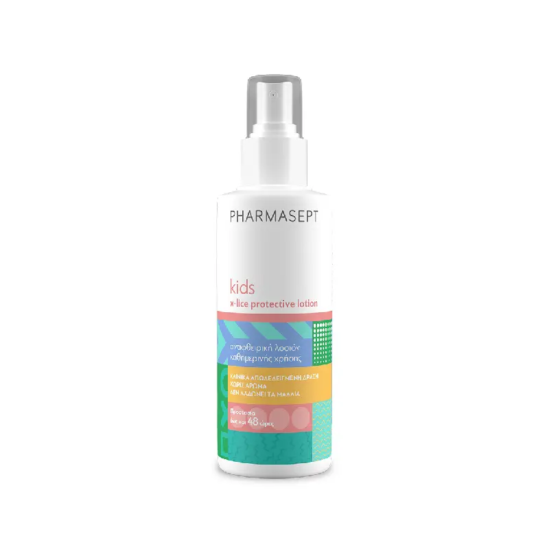 Pharmasept Kids X-Lice Protective Lotion, Προληπτική αντιφθειρική λοσιόν καθημερινής χρήσης, χωρίς άρωμα, 100ml
