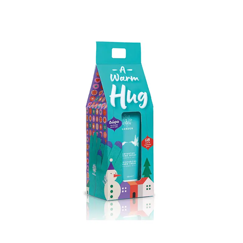 Garden A Warm Hug Festive Set, Moisturizing Hand Cream 100ml & Purple Touchscreen Gloves Εορταστικό Σετ Περιποίησης Χεριών