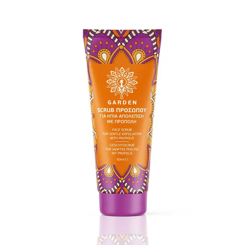 Garden Face Scrub Nourishing Propolis, Scrub προσώπου για ήπια απολέπιση με πρόπολη, 50ml