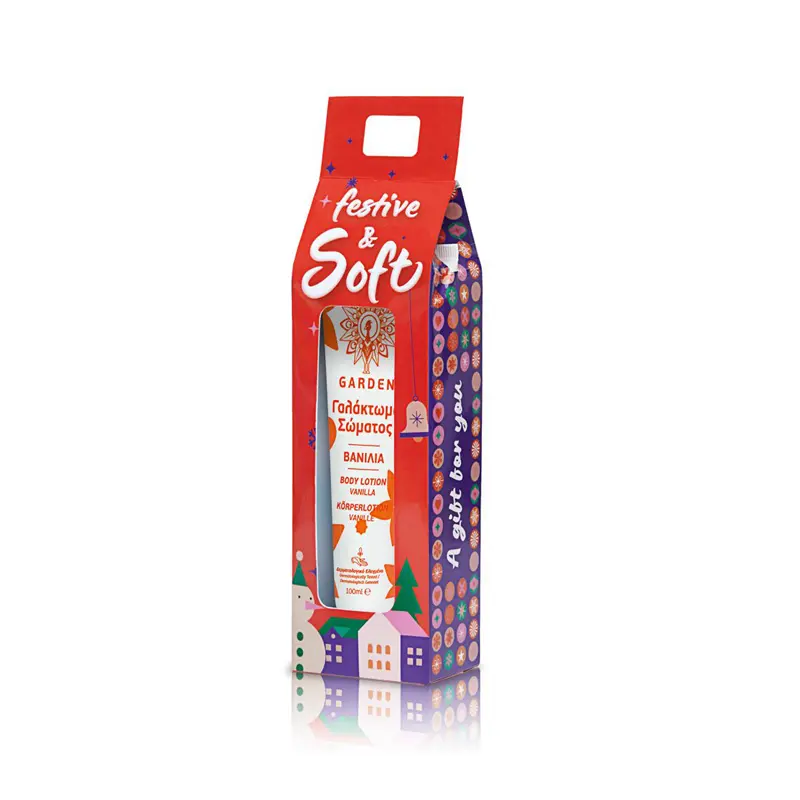 Garden Festive & Soft Vanilla, Body Lotion, Ενυδατικό Γαλάκτωμα Σώματος, 100ml
