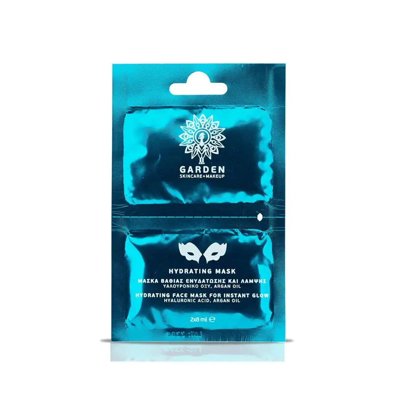 Garden Hydrating Mask, Μάσκα για άμεση και πολλαπλή ενυδάτωση και λάμψη, 2x8ml