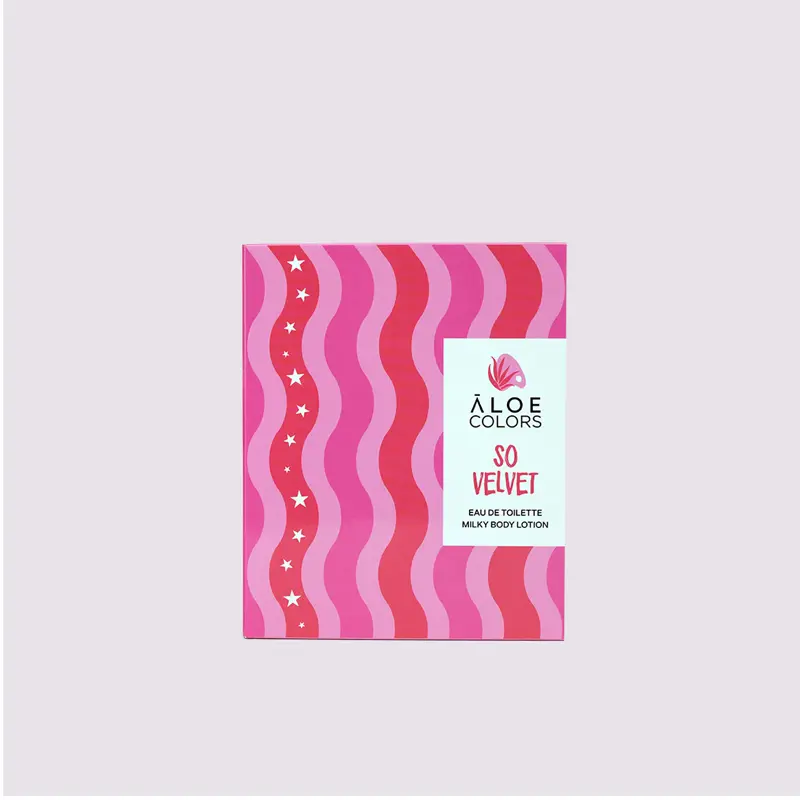 Aloe Colors So Velvet Gift Set 2024, Milky Body Lotion 150ml & Eau de Toilette 10ml
