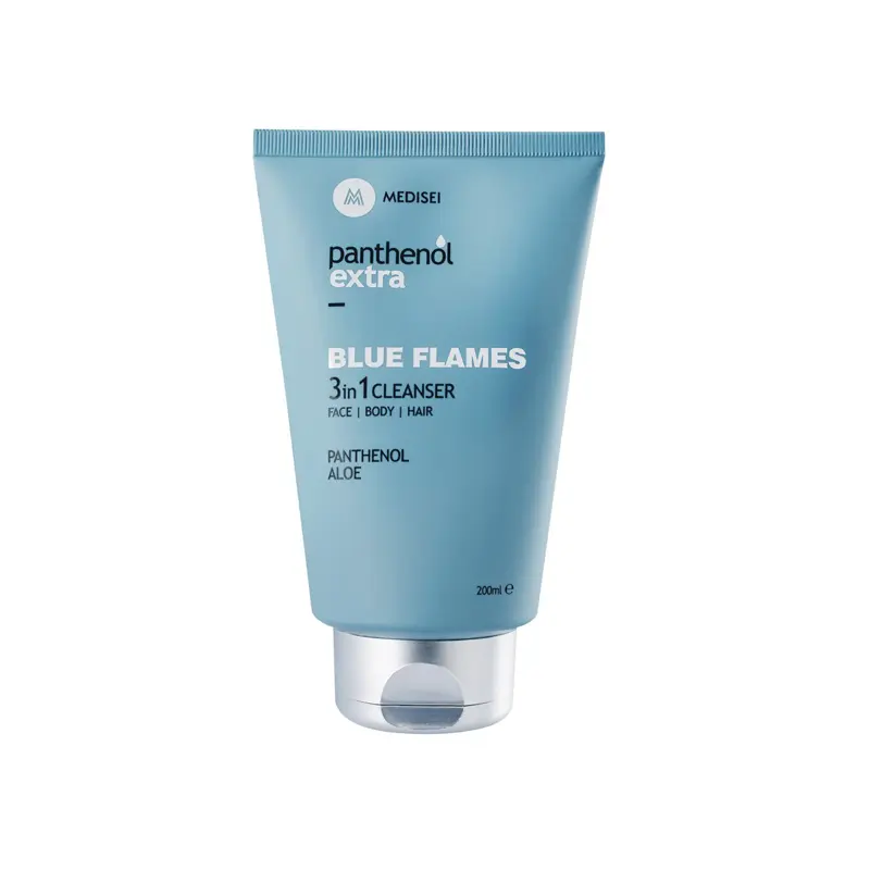 Panthenol Extra Men Blue Flames 3 in 1 Cleanser, 200ml