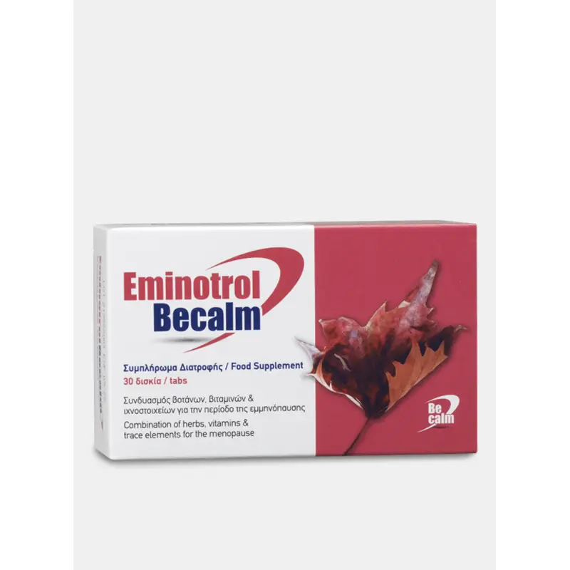 Eminotrol Becalm, Συμπλήρωμα διατροφής για την εμμηνόπαυση, 30 δισκία