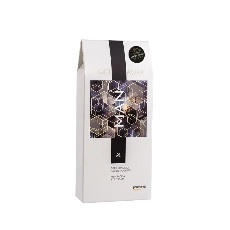 Panthenol Extra Gift Away Man, Αντιρυτιδική κρέμα προσώπου-ματιών 100ml & αναζωογονητικό άρωμα Dark Shadows 50ml