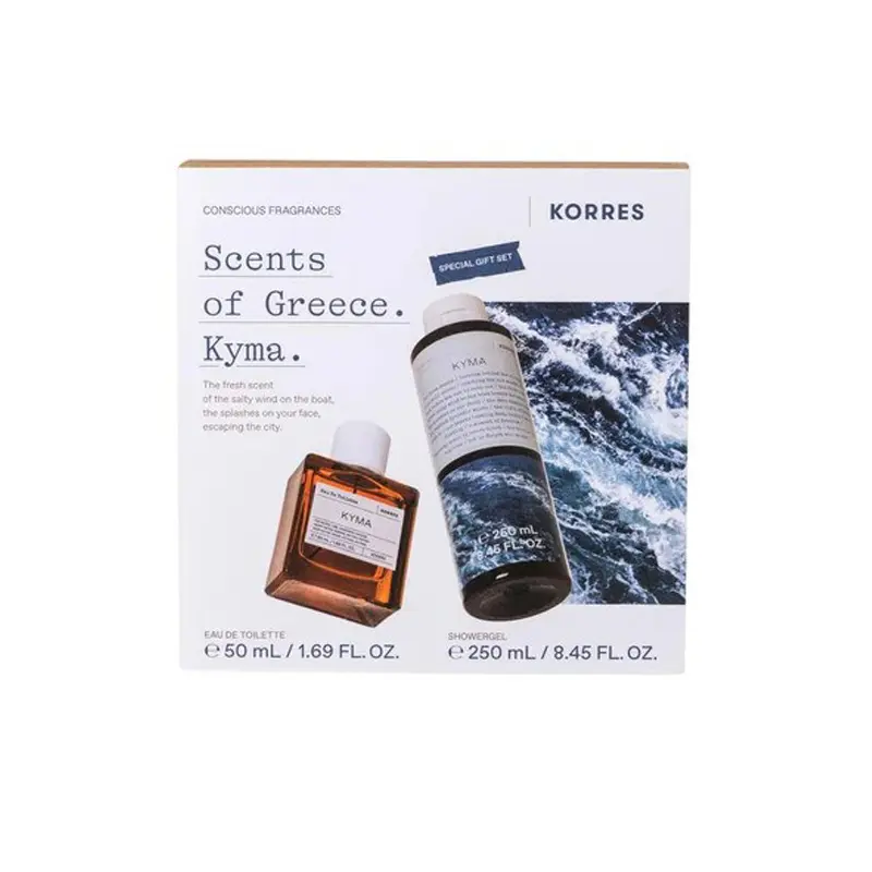 Korres Scents of Greece, Fragrance Set Kyma, Eau de Toilette 50ml & Shower Gel 250ml