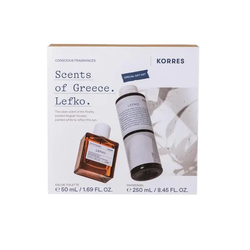 Korres Scents of Greece, Fragrance Set Lefko, Eau de Toilette 50ml & Shower Gel 250ml