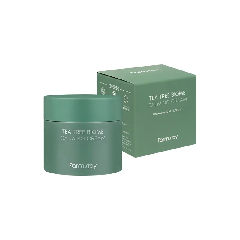 Farmstay Tea Tree Biome Calming Cream, Κρέμα Θρέψης και Ενυδάτωσης, 80ml