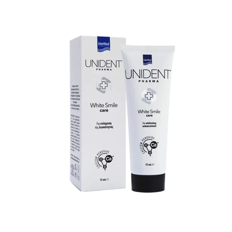 Unident Pharma Care White Smile, Για ενίσχυση της λευκότητας των δοντιών,75ml