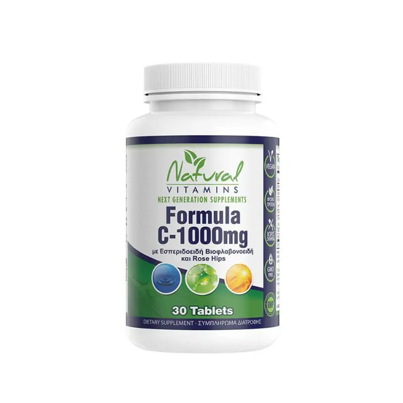 Natural Vitamins Formula-C με 530mg Φλαβονοειδή, 30 δισκία