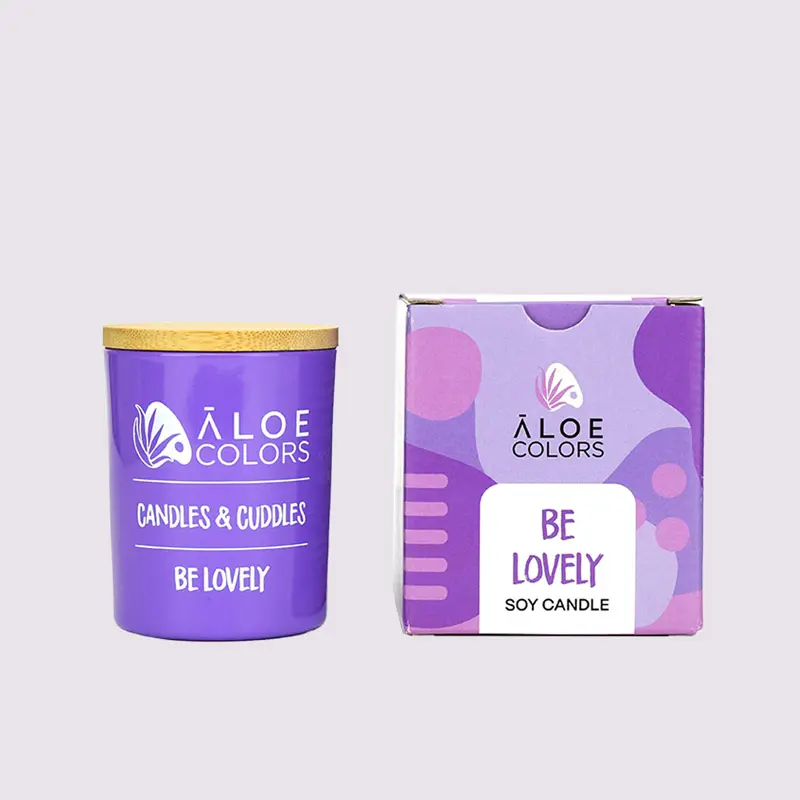 Aloe Colors Be Lovely Scented Soy Candle, 150gr