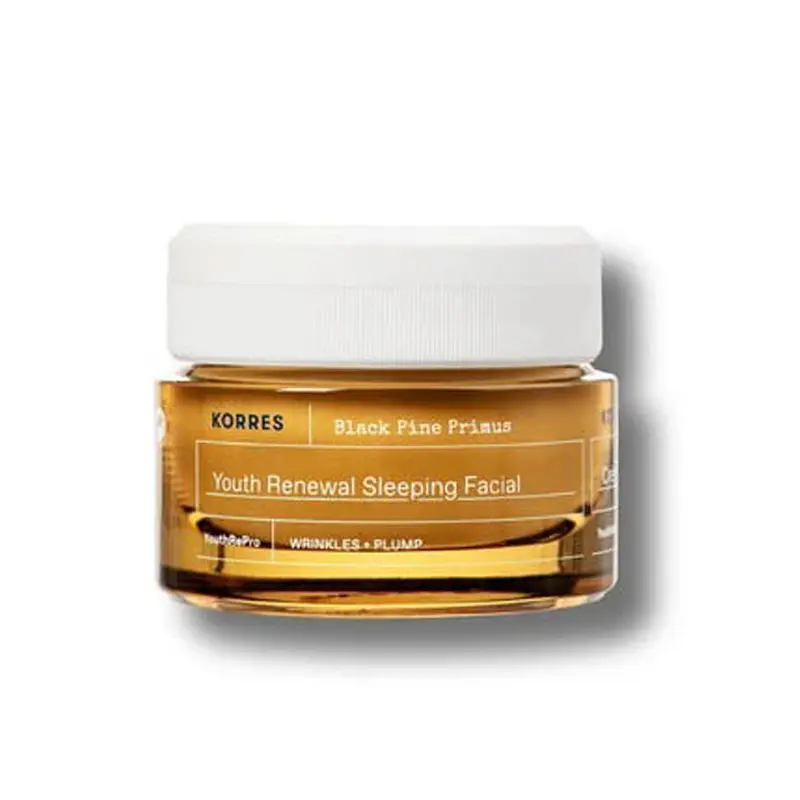 Korres Black Pine Primus Λείανση Ρυτίδων + Ελαστικότητα Κρέμα Νεότητας Νύχτας, 40ml