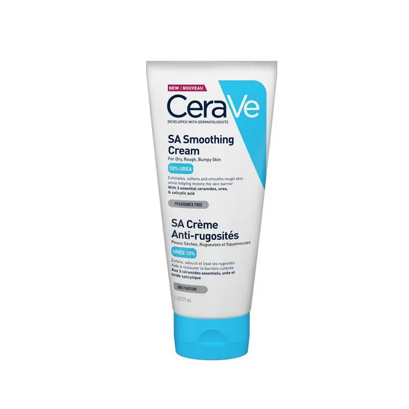 Cerave SA Smoothing Cream, Ενυδατική Κρέμα με Ουρία Για το Ξηρό, Τραχύ, Ανομοιόμορφο Δέρμα, 177m
