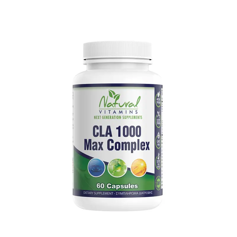 Natural Vitamins CLA 1000 Max Complex with Omega 3 Fish Oil, 60 μαλακές κάψουλες