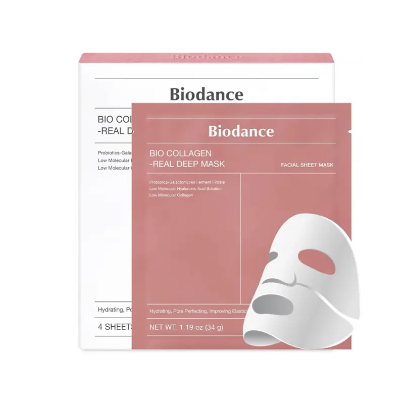 Biodance Bio-Collagen Real Deep Mask, Μάσκα προσώπου με κολλαγόνο, 4 τεμάχια
