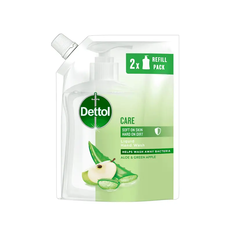 Dettol Κρεμοσάπουνο Χεριών Ανταλλακτικό Care, Αλόη και Πράσινο Μήλο, 500ml