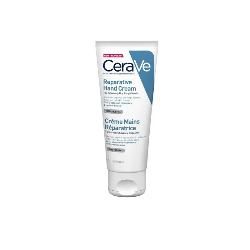 Cerave Reparative Hand Cream, Επανορθωτική Κρέμα Χεριών για Ξηρά Χέρια με Υαλουρονικό Οξύ, 100ml