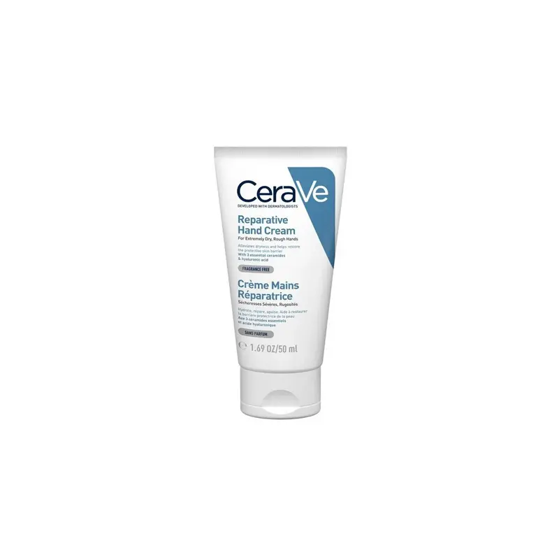 Cerave Reparative Hand Cream, Επανορθωτική Κρέμα Χεριών για Ξηρά Χέρια με Υαλουρονικό Οξύ, 50ml