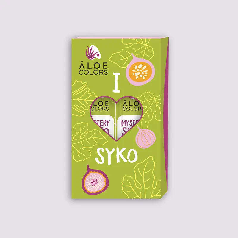 Aloe Colors I Love SYKO Set, Body Cream 50ml + Hair & Body Mist 100ml + Home & Linen Spray 100ml