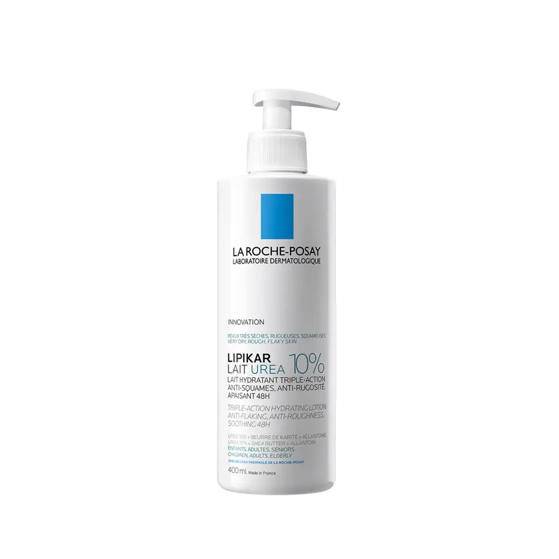 Lipikar Lait Urea 10%, Ενυδατικό Γαλάκτωμα Τριπλής Δράσης Για Το Ξηρό Τραχύ Δέρμα, 400ml