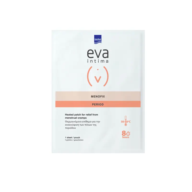 Eva Intima Menofix, Αυτοκόλλητο θερμαινόμενο επίθεμα για την ανακούφιση των πόνων περιόδου, 1 τεμάχιο