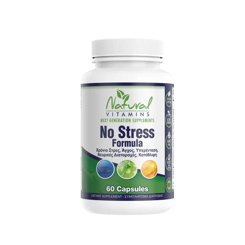 Natural Vitamins No Stress Formula, 60 Κάψουλες