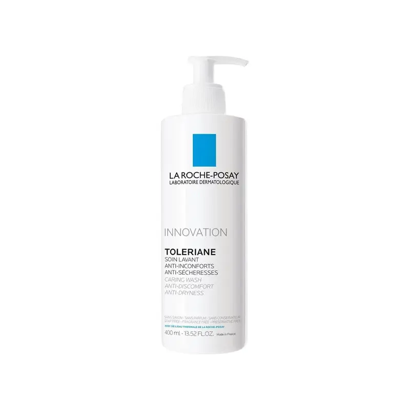 La Roche Posay  Toleriane Caring Wash, Κρέμα Καθαρισμού για το Ευαίσθητο Και Δυσανεκτικό Δέρμα, 400ml
