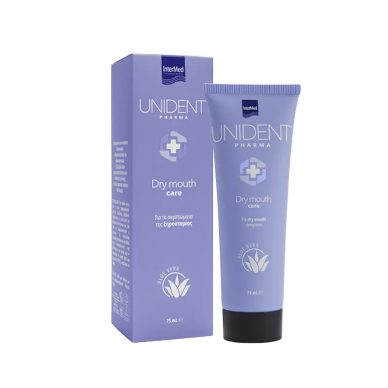 Unident Pharma Care Dry Mouth, Για τα συμπτώματα της ξηροστομίας, 75ml