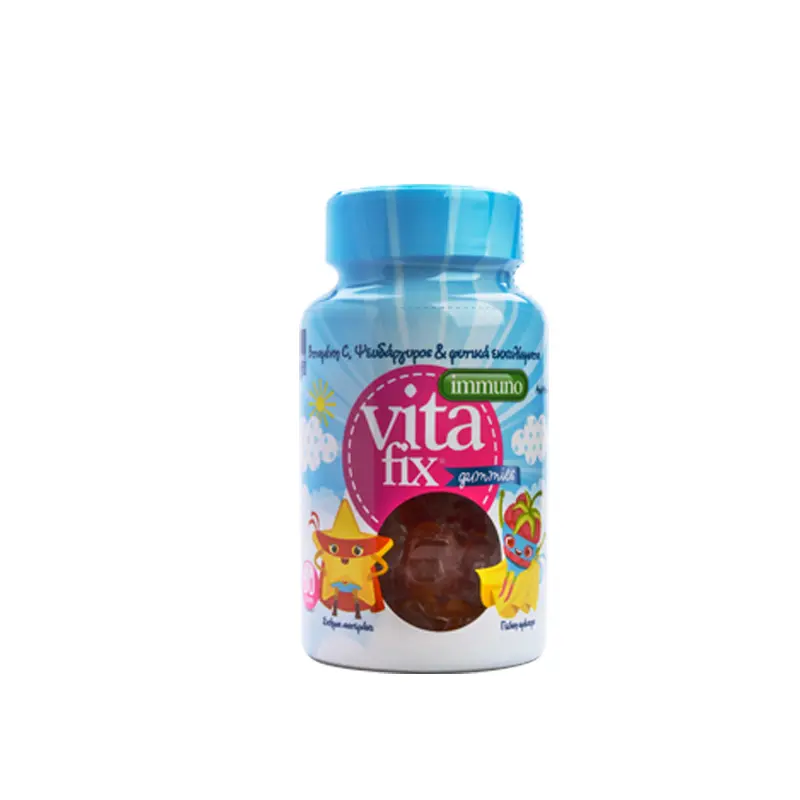 Vitafix Ιmmuno Gummies, Ζελεδάκια με βιταμίνη C, ψευδάργυρο και φυσικά εκχυλίσματα που συμβάλλουν στην ενίσχυση του ανοσοποιητικού, 60 ζελεδάκια