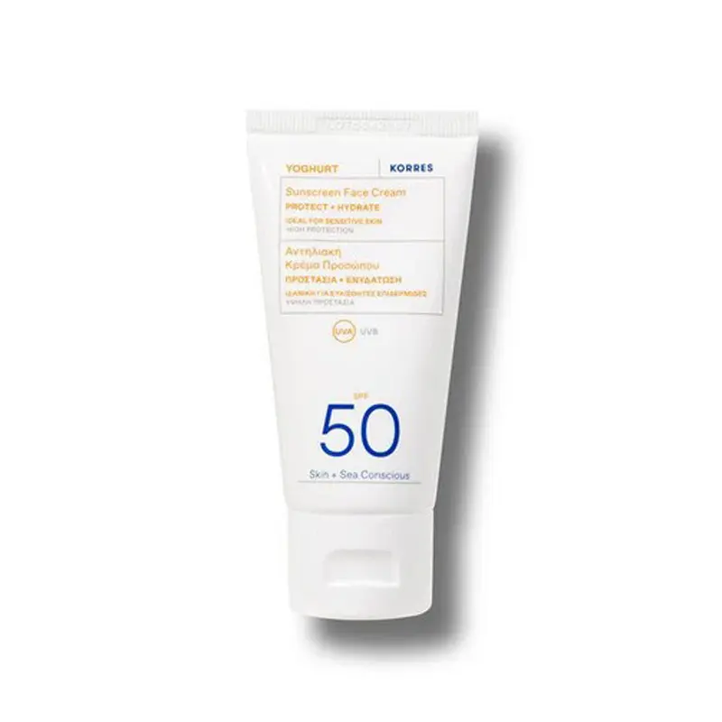 Korres Γιαούρτι Αντηλιακή Κρέμα Προσώπου spf50, 50mL
