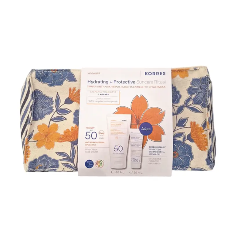 Korres Γιαούρτι PROMO 2025 Αντηλιακή Κρέμα Προσώπου SPF 50, 50ml + Γιαούρτι Ενυδατική Κρέμα – Gel, 20ml