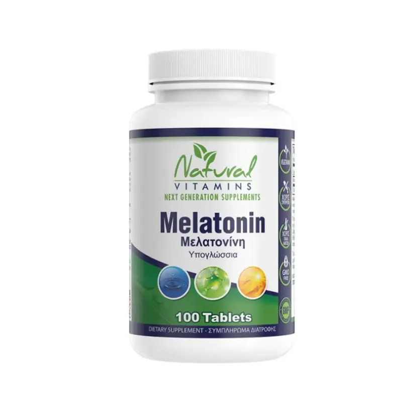 Natural Vitamins Μελατονίνη, Φυσική βοήθεια για τον ύπνο, 100 ταμπλέτες