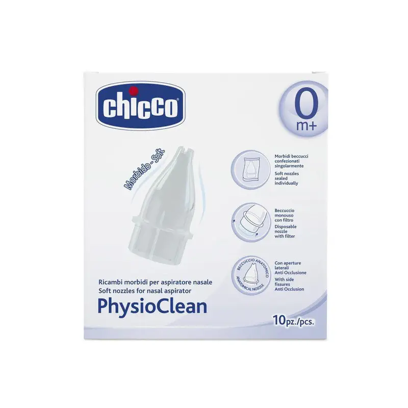 Chicco Ανταλλακτικά Κιτ Αναρρόφησης για τη μύτη, 10 τεμάχια