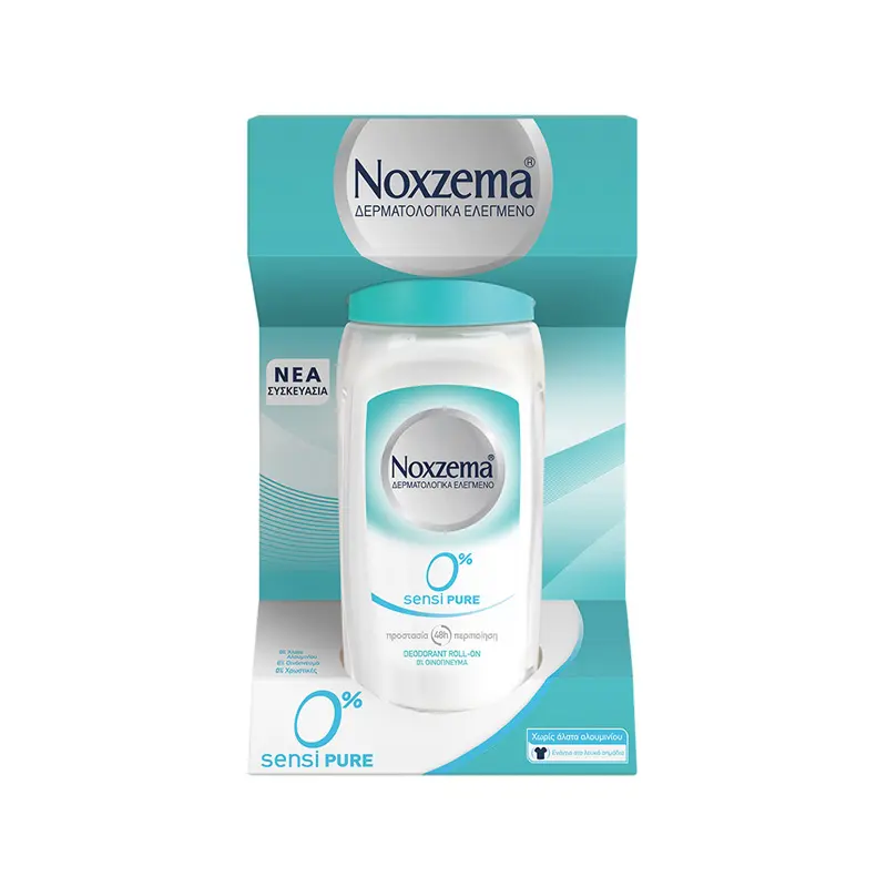 Noxzema Roll On Sensipure 0% Οινόπνευμα, 50ml