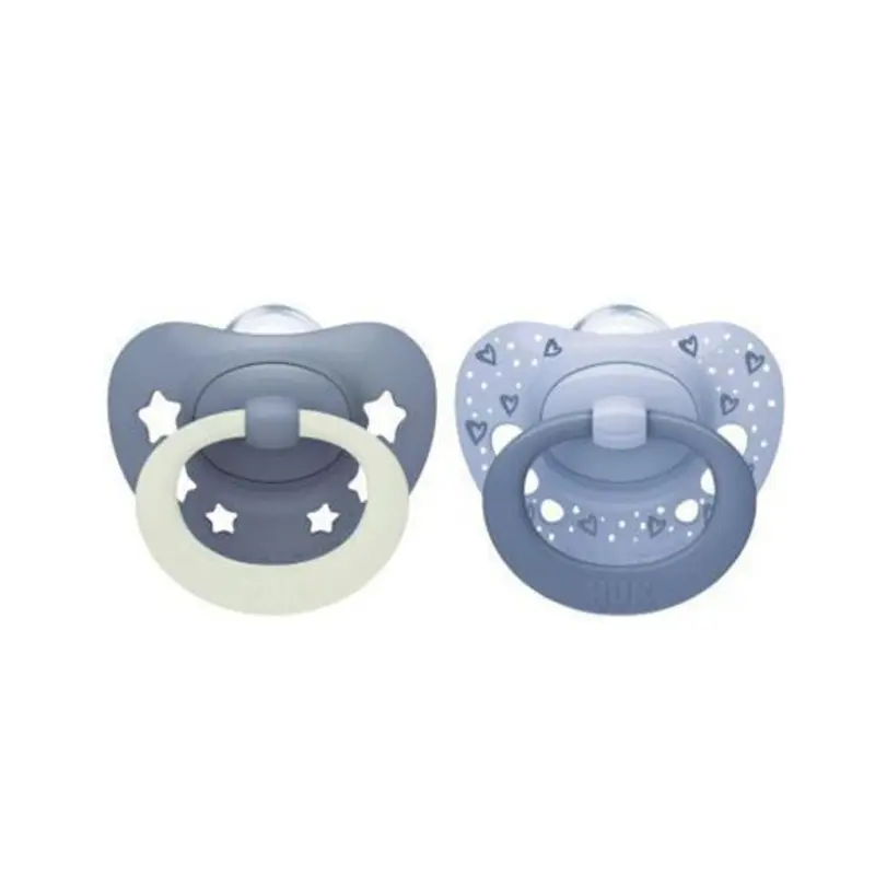 Nuk First Choice Classic Day & Night Πιπίλες Σιλικόνης, 18-36 μηνών, 2 τεμάχια