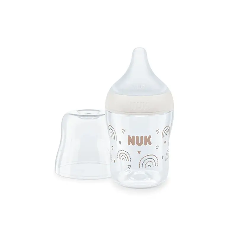 Nuk Perfect Match Rainbow Μπιμπερό Πλαστικό, με μαλακή θηλή Σιλικόνης, 150ml