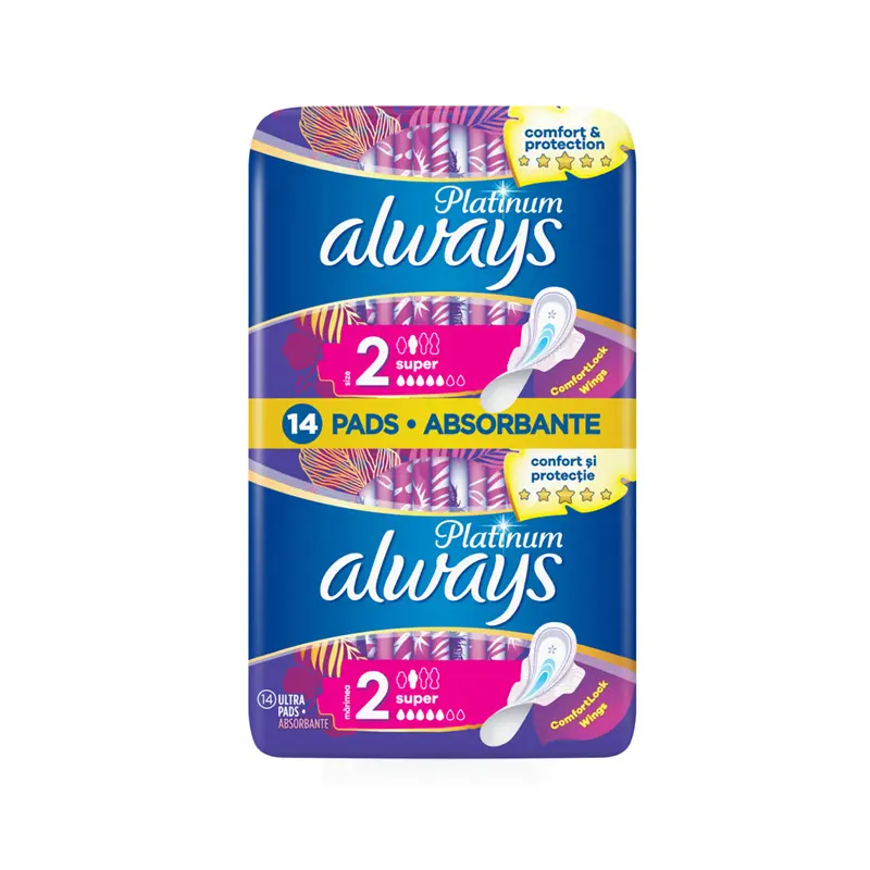 Always Platinum Super Plus No2, 1+1, 14τμχ