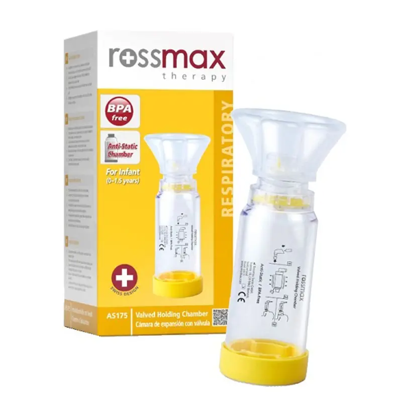 Rossmax Μάσκα Εισπνοής Φαρμάκων για Βρέφη 0-1,5 χρονών, Κίτρινη