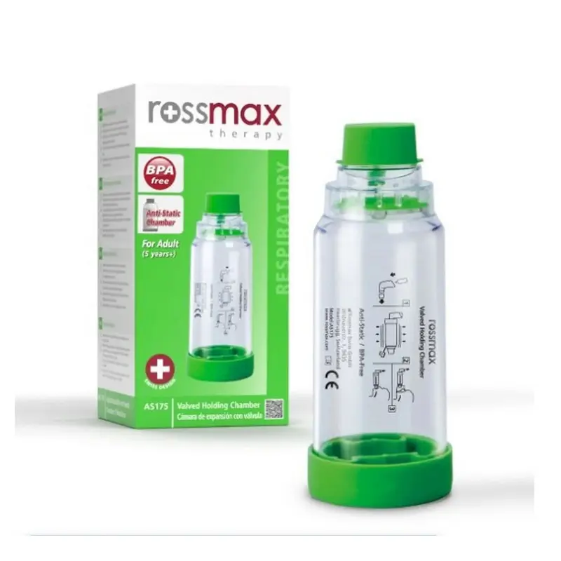Rossmax Μάσκα Εισπνοής Φαρμάκων για Ενήλικες 5+ χρονών, Πράσινο