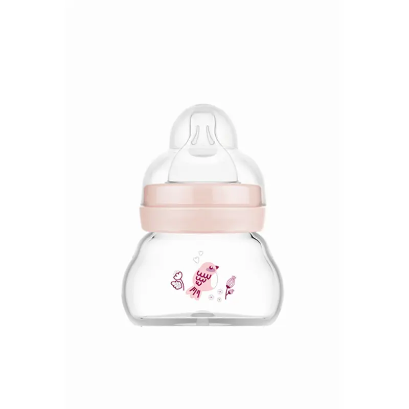 Mam Μπιμπερό Γυάλινο Feel Good 90ml, 0+ μηνών, Ροζ