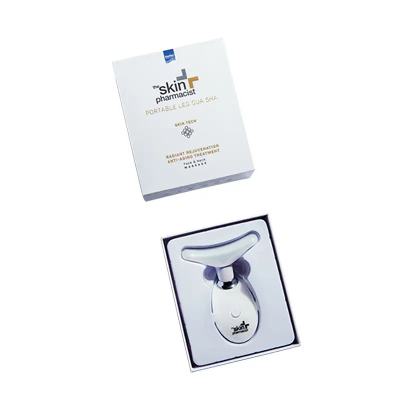 The Skin Pharmacist, Portable Led Gua Sha Face & Neck Masssage, Led Συσκευή Μασάζ για Σύσφιξη σε Πρόσωπο και Λαιμό, 1 τεμάχιο