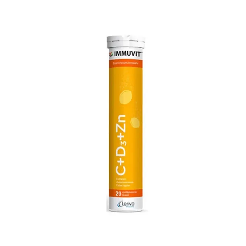 Immuvit C+D+Zn, για την τόνωση της φυσικής άµυνας του οργανισµού , 20 αναβράζοντα δισκία