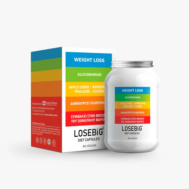 Losebig Diet Capsules για τον έλεγχο του βάρους, 90 κάψουλες
