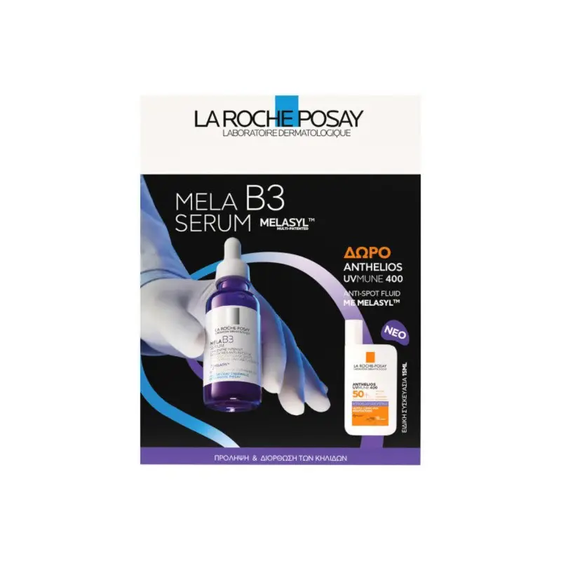 La Roche Posay Mela B3 Serum Promo, 30ml & Anthelios UVMune 400 Anti-Spot Fluid spf50+ 15ml