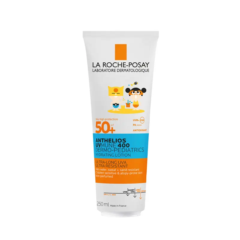 La Roche-Posay Anthelios UVMUNE 400 Dermo-Pediatrics Hydrating Lotion SPF 50+, Αντηλιακό γαλάκτωμα για το ευαίσθητο παιδικό δέρμα και με τάση ατοπίας, 250ml