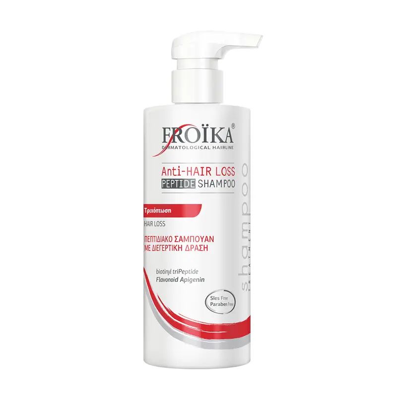 Froika ANTI -HAIR LOSS PEPTIDE SHAMPOO, Εξειδικευμένο Πεπτιδιακό Σαμπουάν για τα λεπτά αδύναμα μαλλιά με τάση Τριχόπτωσης, 400ml