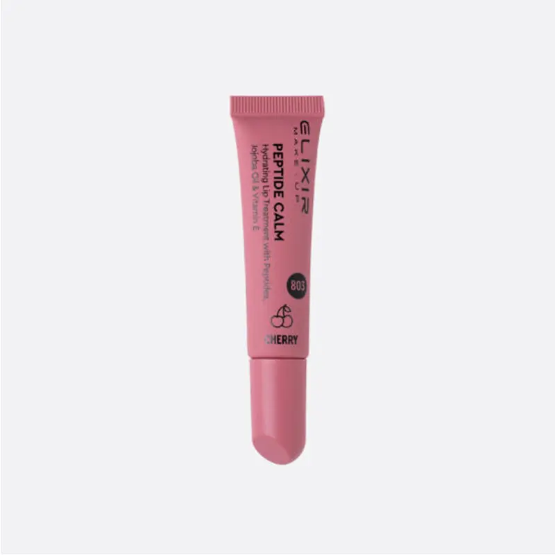 Elixir Peptide Calm #803, Ενυδατική Θεραπεία Χειλιών με Πεπτίδια, Cherry, 15gr