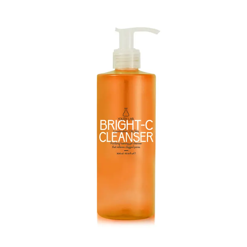 Youth Lab Brightening Vit-C, Τζελ καθαρισμού & απολέπισης, για λάμψη, φωτεινότητα, μείωση κηλίδων & ανομοιόμορφου τόνου, 300ml