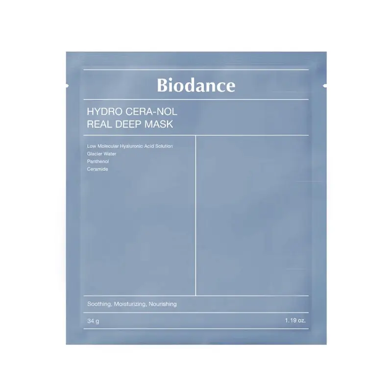 Biodance Hydro Cera-nol Real Deep Mask, για βαθιά ενυδάτωση, ενίσχυση του δερματικού φραγμού και ανακούφιση από ερεθισμούς, 1 τεμάχιο